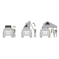 Miniature Tente de toit - OVERZONE NINO CIRANI - 220 X 130 - SMALL STANDARD - VERT - AUTOHOME  N° 6