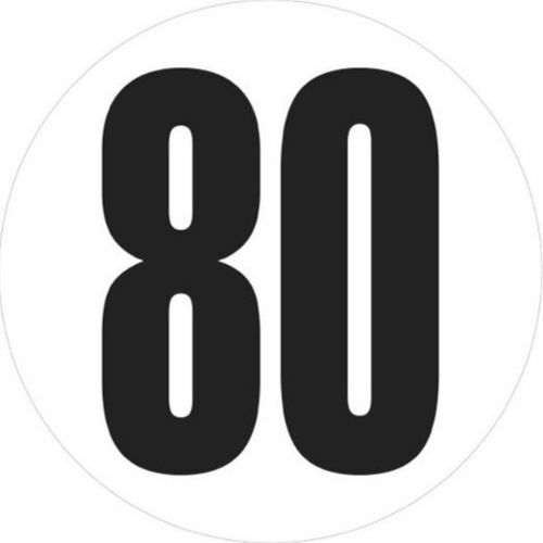 Disque de limitation de vitesse 80km/h - LILIE