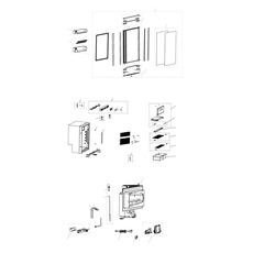 Réfrigérateur double charnière (passage de roue) RMS10.5 T